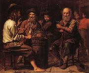 Mathieu le Nain Peasants in a Tavern oil